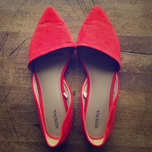 Red Flats size 8